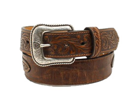 Ariat® Croco Floral Print Belt