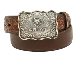 Ariat® Flower Tooled Belt
