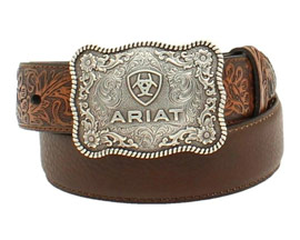 Ariat® Flower Tooled Belt