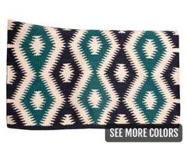 Mustang Manufacturing Tucson Contoured Wool Pad - 36" X 34"