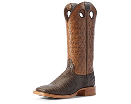 Ariat® Men's Relentless Winner's Circle Western Boot - Chocolate Caiman Belly