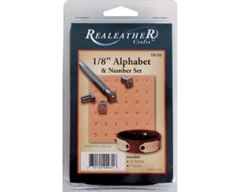 Realeather® 1/8 in. Alphabet & Number Set