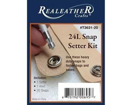 Realeather® 24L Snap & Setter Kit - 20 pack