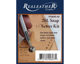 Realeather® 20L Snap & Setter Kit - 20 pack