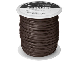 Realeather® 1/8 in. x 25 yd. Calf Lace - Dark Brown