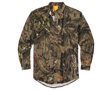 Browning® Men's Wasatch CB Camo Button Up Shirt