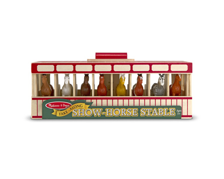 Melissa and Doug® Take-Along Show-Horse Stable Play Set