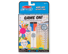 Melissa and Doug® On-the-Go Wipe-Off Activity Pad - Game On!