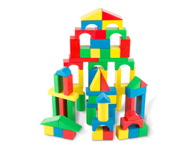 Melissa and Doug® 100 Piece Wood Blocks Set