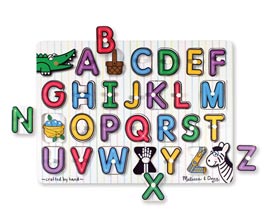 Melissa and Doug® See-Inside Alphabet Peg Puzzle - 26 Pieces