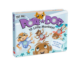 Melissa & Doug® Poke-A-Dot Children's Book - 10 Little Monkeys