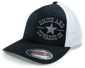 Smith & Edwards® Side Star Logo Mesh Flexfit™ Two-Tone Trucker Hat