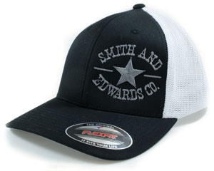 Smith & Edwards® Side Star Logo Mesh Flexfit Two-Tone Trucker Hat