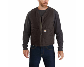 Carhartt® Men's Washed Duck Sherpa Lined Vest