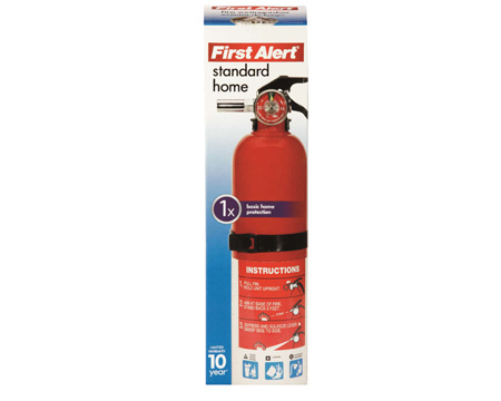Resideo® First Alert Rechargeable Home Fire Extinguisher UL Rated 1-A:10-B:C - Red