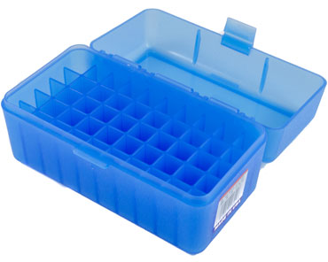 MTM Case-Gard® Blue 50-Round Rifle Ammo Case - .308