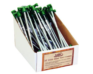 Texsport 10" Steel Spike Tent Stakes