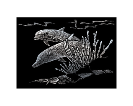Royal & Langnickel® Engraving Art Mini Silver Foil Kit - Dolphin Reef