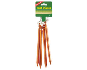 Coghlan's Orange Anodized Aluminum Tent Stake Pack of 4