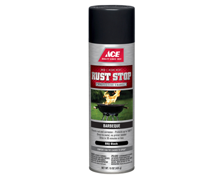 Rust Stop Barbeque Spray Paint - Black