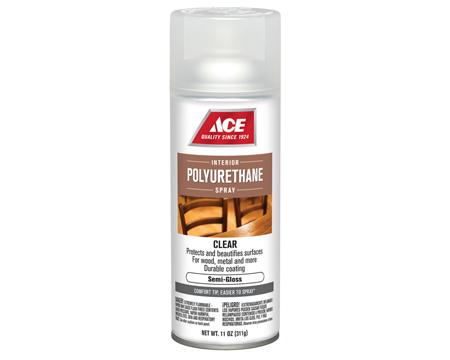 Ace Polyurethane Semi-Gloss Spray Paint - Clear