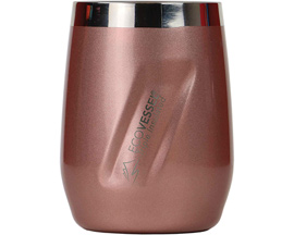 Eco Vessel® Port TriMax Vacuum Insulated Wine Tumbler - Rose Gold