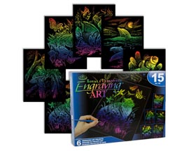 Royal & Langnickel Engraving Art™ 6 Piece Rainbow Box Set