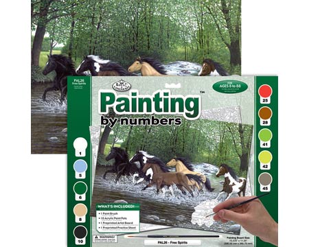 Royal & Langnickel® Painting by Number Large Adult Kit - Free Spirits