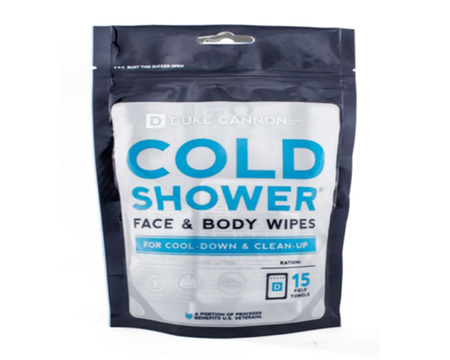 Duke Cannon® Cold Shower Face & Body Wipes